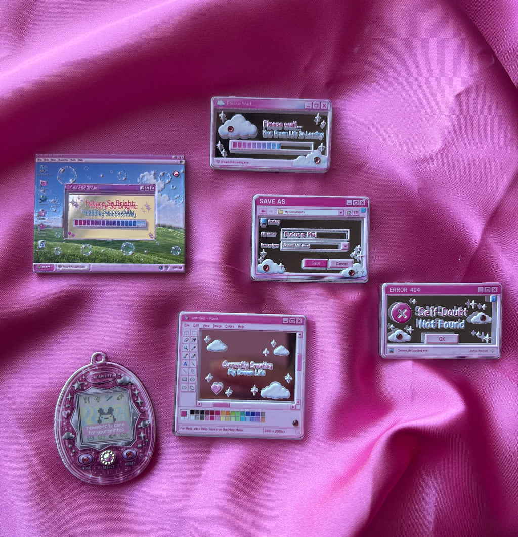 ✨ Dream Life Loading™ Collection | Y2K Acrylic Charms, Planner Accessories & Collectibles