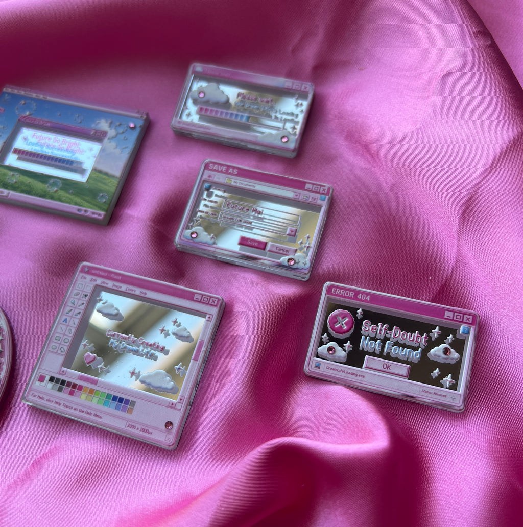 ✨ Dream Life Loading™ Collection | Y2K Acrylic Charms, Planner Accessories & Collectibles