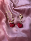 Bling Heart Planner Charm | Rhinestone Heart Charm | Planner Paperclip Bookmark | Purse Charm | Journal Accessory | Gift for Planner Lovers