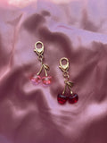 Glossy Cherry Charm | Planner Charm | Purse Charm | Gold Hardware