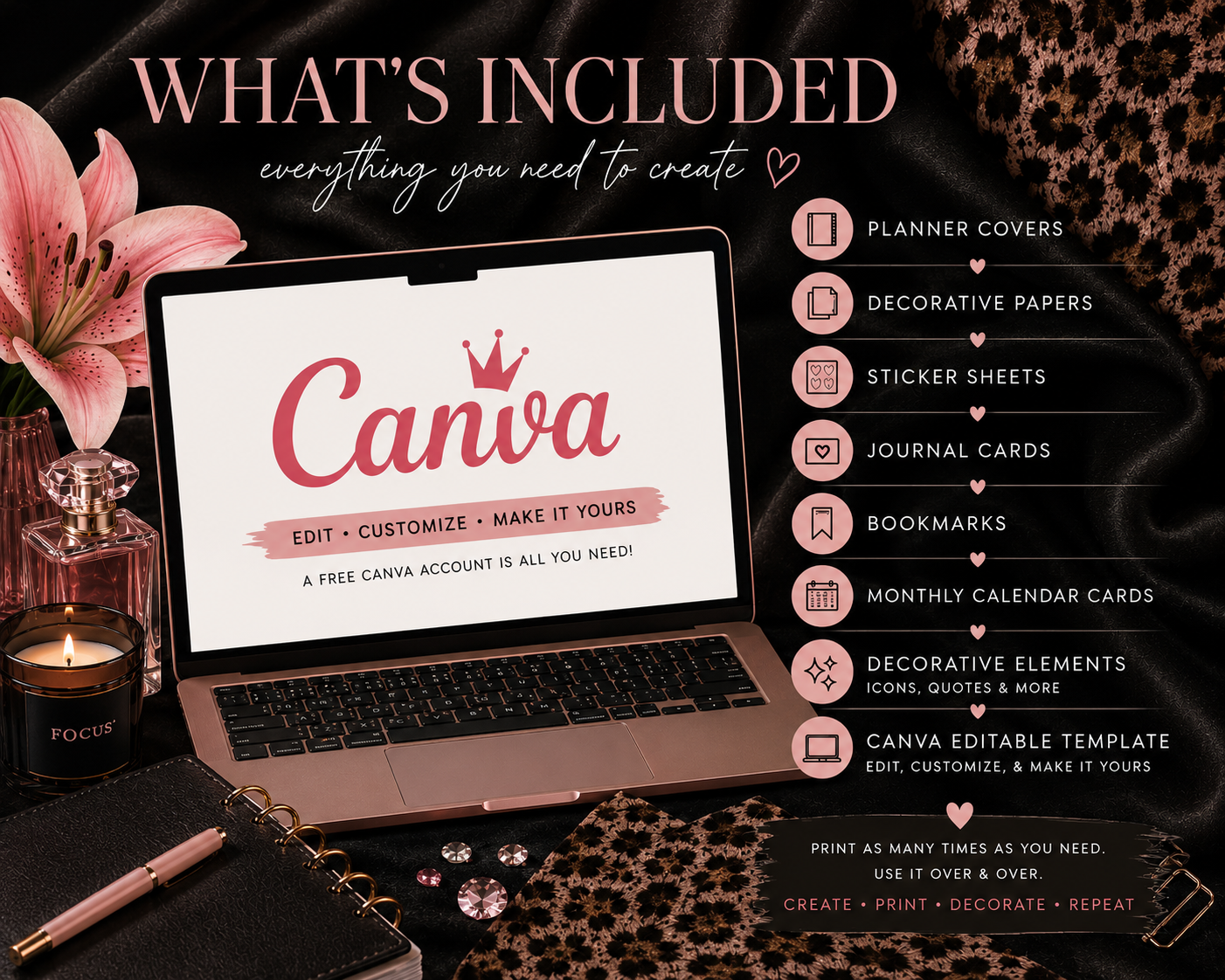 Printable Mood Kit™ — Issue 01 | The Plan | Leopard Edition