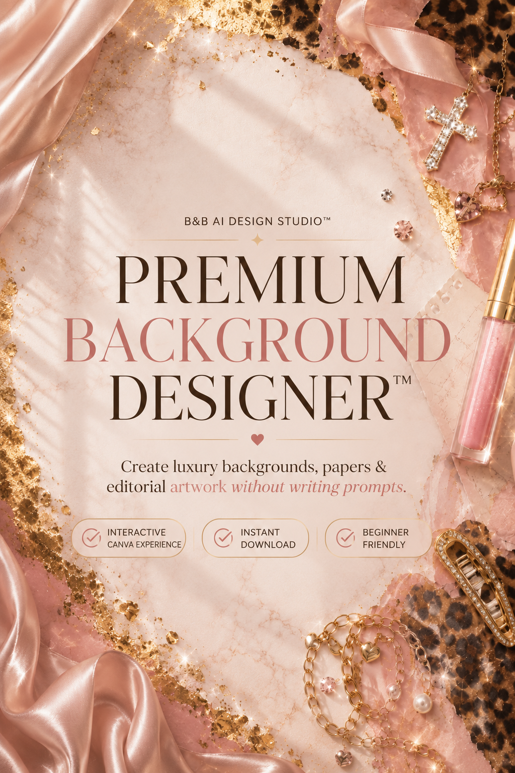 B&B Premium Background Designer™ | Luxury AI Prompt Generator for Planners, Journals & Digital Art
