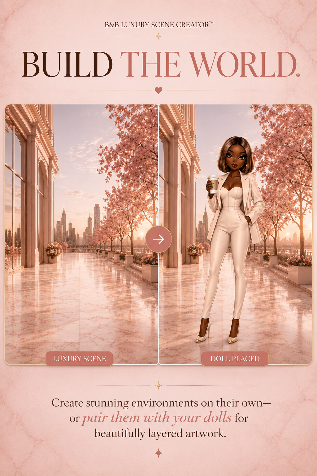 Luxury Scene Creator™ | Interactive AI Prompt Builder | Design Cinematic Scenes & Luxury Backgrounds | Instant Download