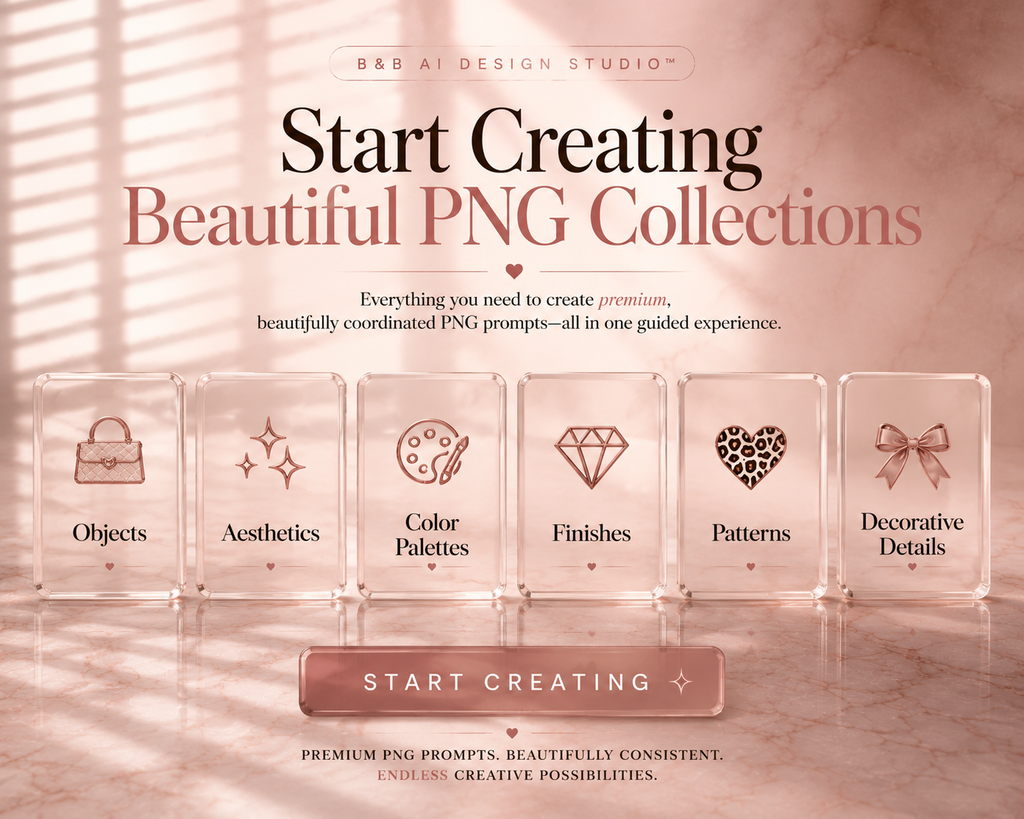 B&B PNG ELEMENT CREATOR™ | Premium Transparent PNG Prompt Generator